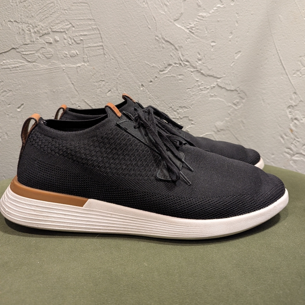 Wolf & Shepherd Mens Black SwiftKnit Sneaker Shoes Comfy Casual Minimalist Basic